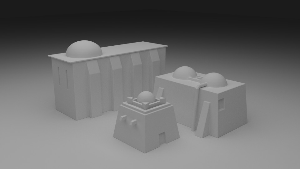 Very tiny Star Wars Buildings Model-Pack preview image 1